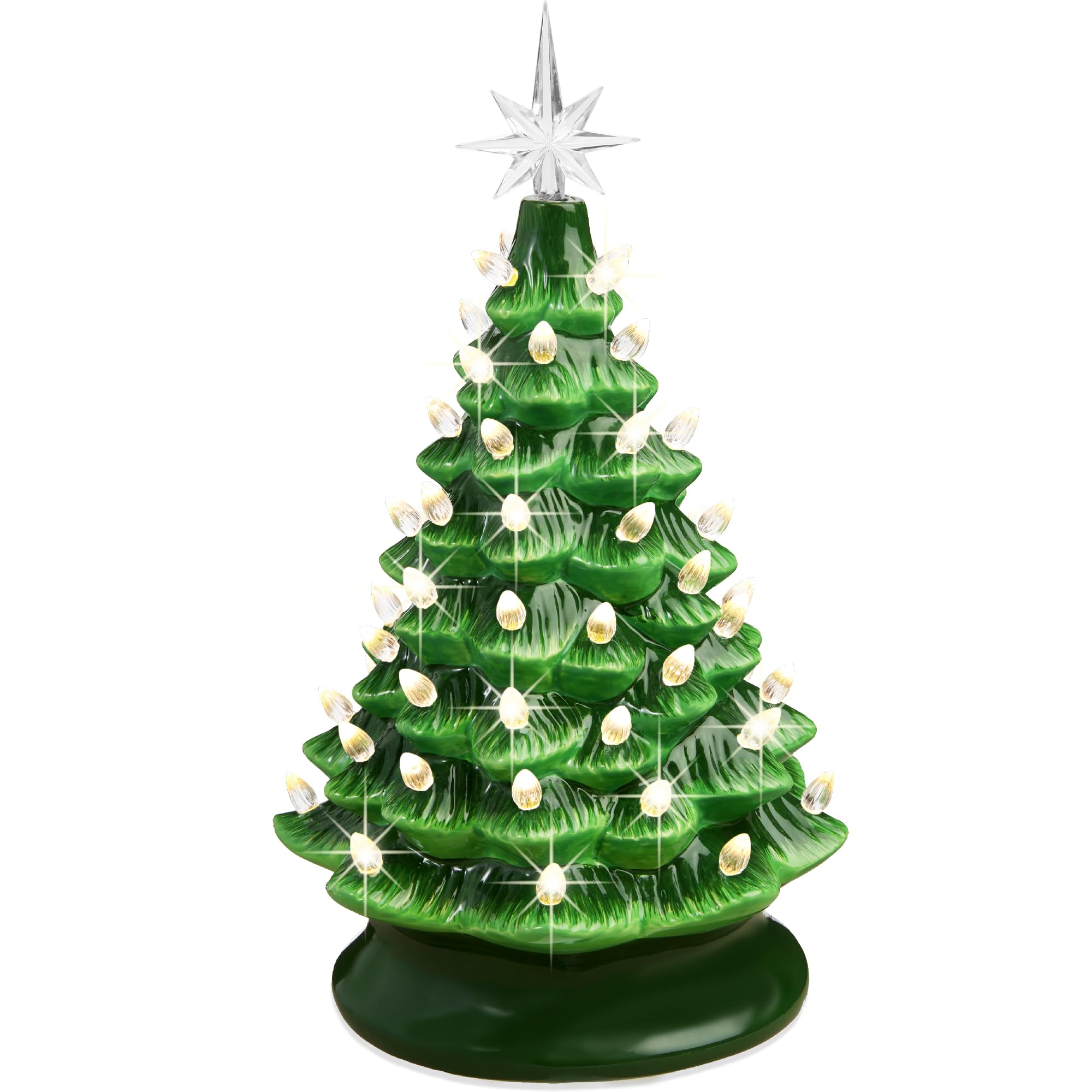 Amazon.com: Best Choice Products 15in Ceramic Christmas Tree, Pre